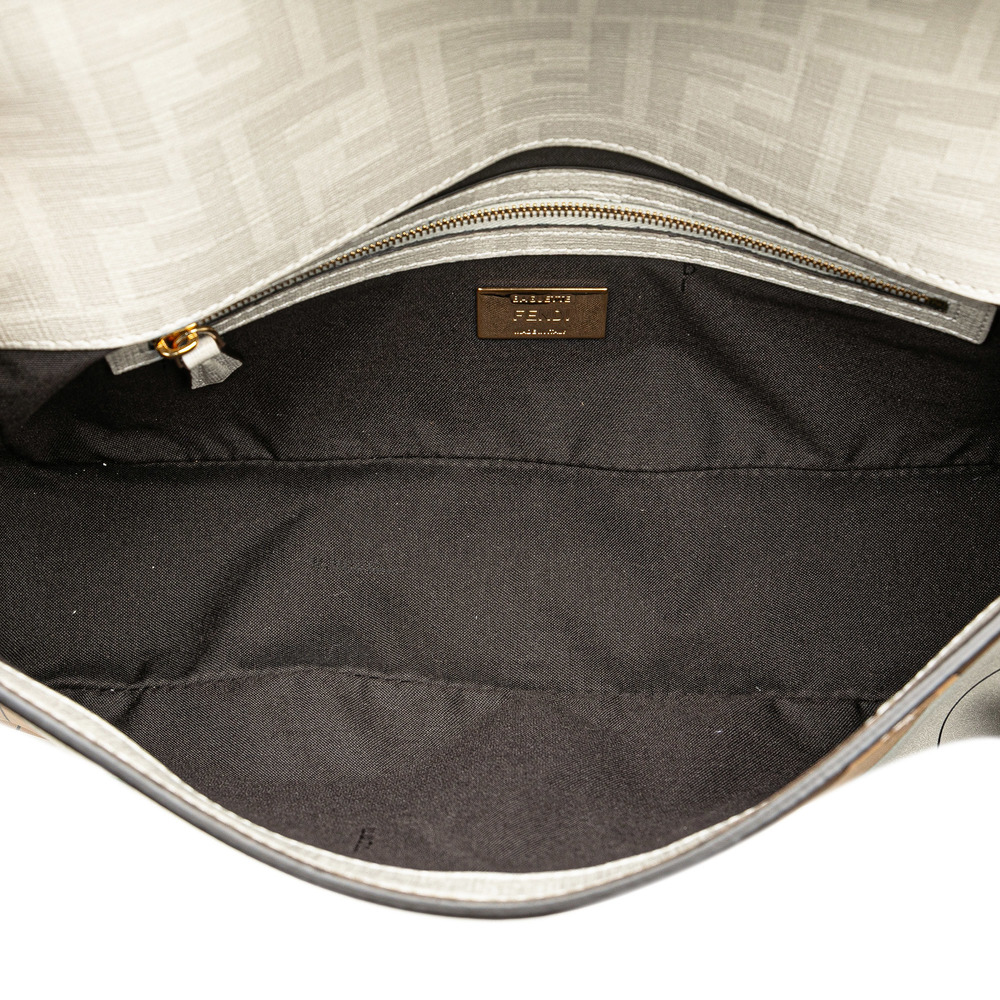 Pre-Loved Fendi Zucca Graphic Print Coated Canvas Bikini Girls Baguette Satchel - Picture 4 of 8